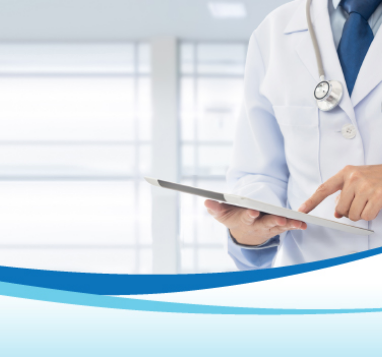 doctor looking at tablet doctor looking at tablet