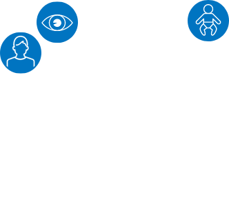 pie chart showing proportion of patients with types of cystinosis